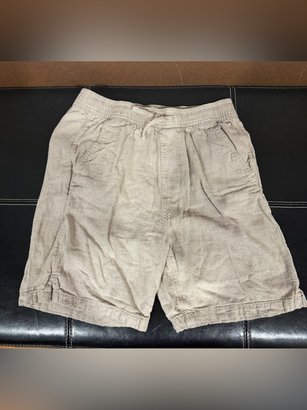 Abercrombie kids Linen-Blend Shorts - Beige 13/14